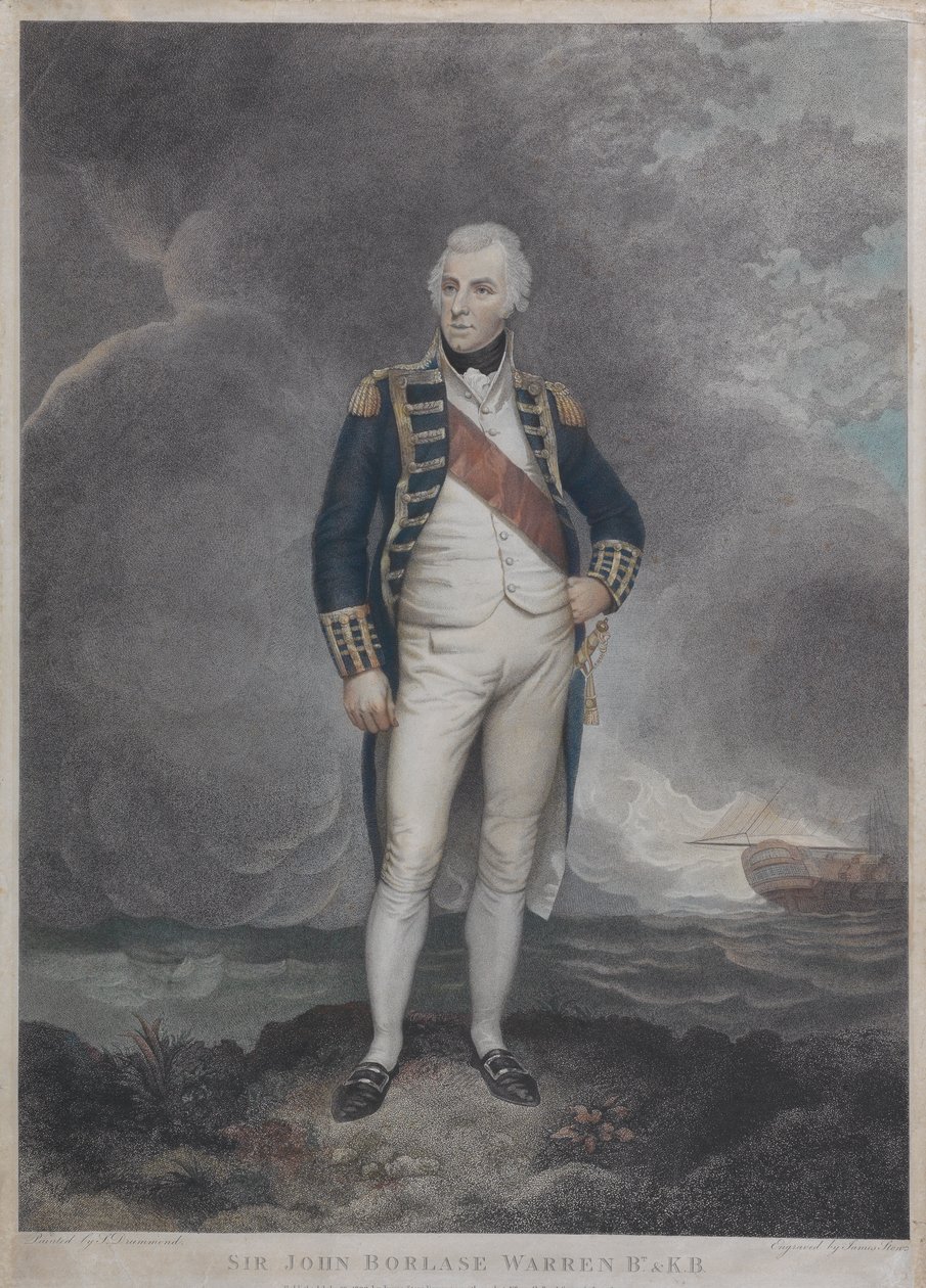 Sir John Borlase Warren (1753-1822) av Unknown artist