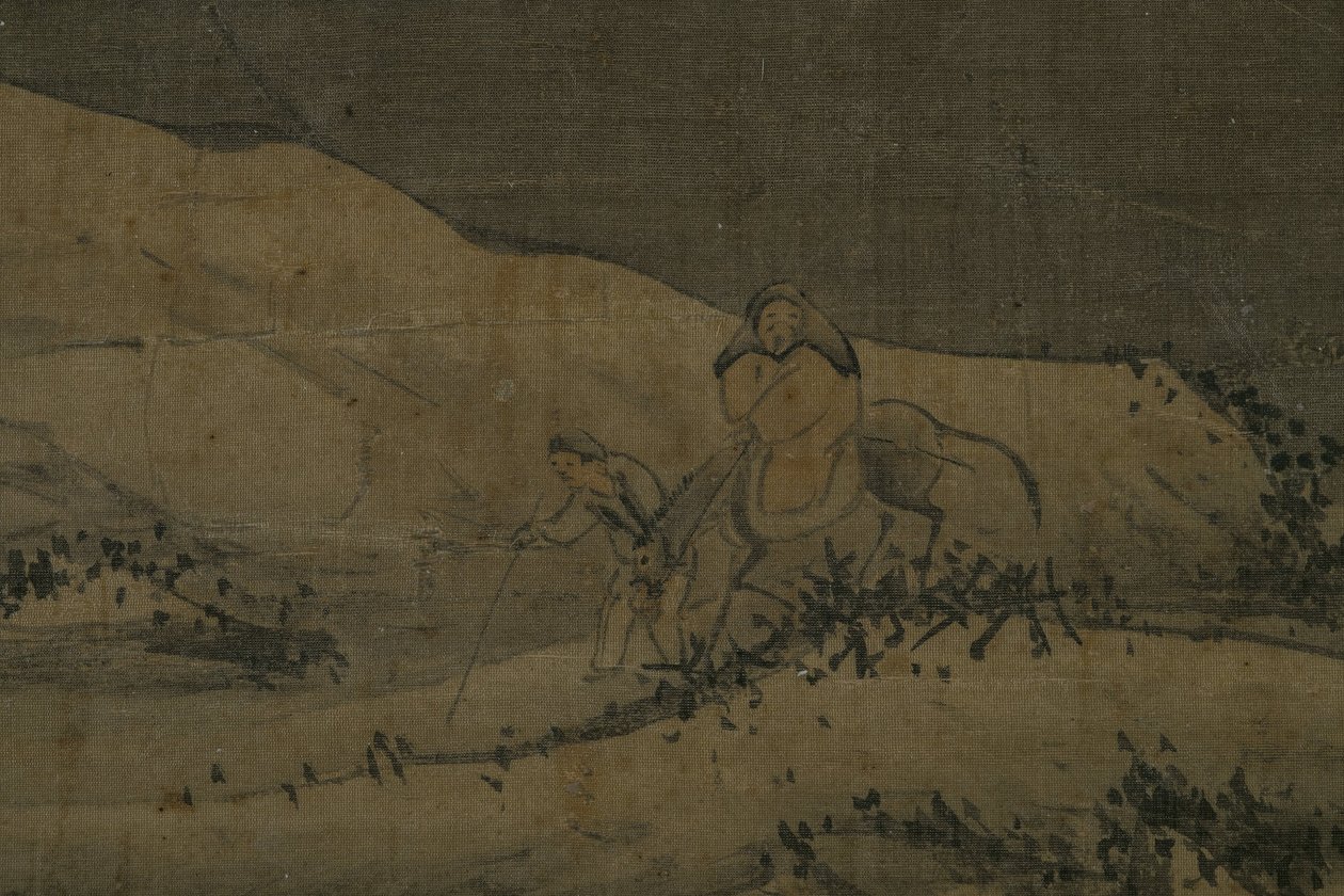 Snölandskap, mellan 1368 och 1644 (bläck, siden) av Unknown artist