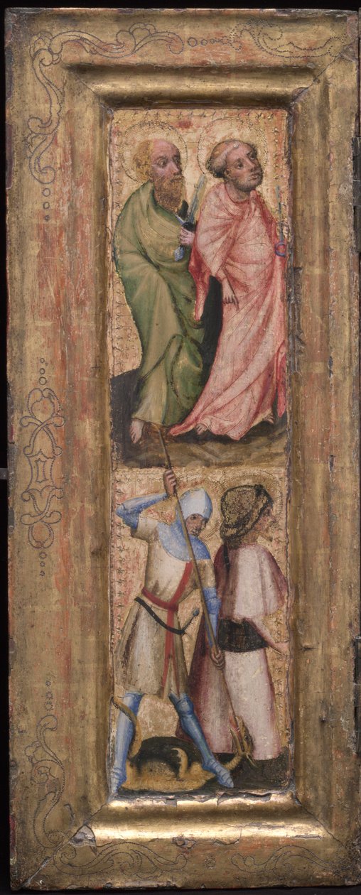 St. Peter och St. Paul; St George och St James the Greater av Unknown artist