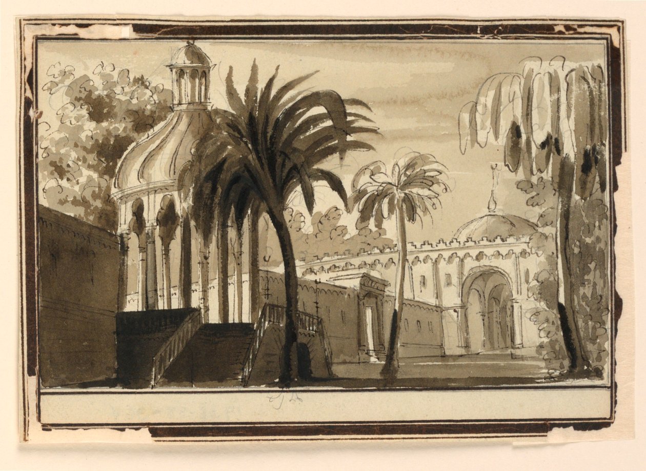 Scenografi, Oriental Gardens av Unknown artist