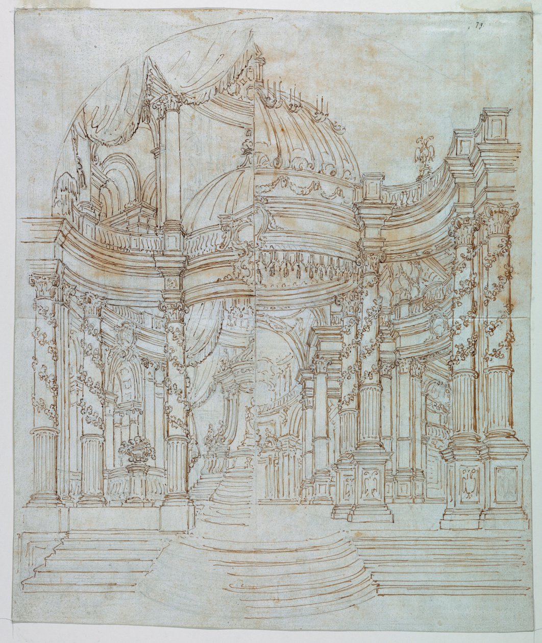 Scenografi: Palace Architecture av Unknown artist