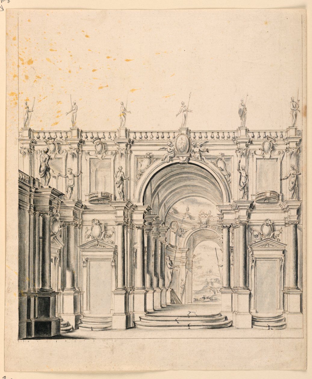 Scenografi: Palace Architecture av Unknown artist