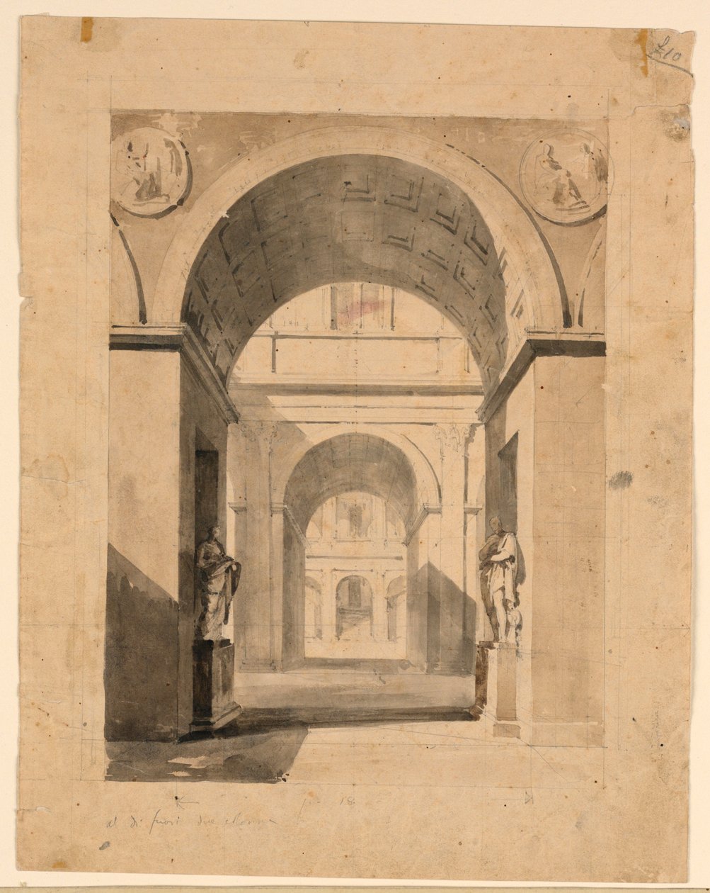 Scenografi, Palace Courts av Unknown artist