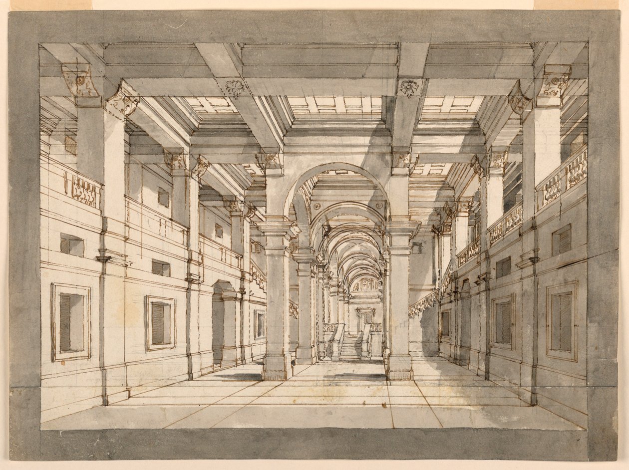 Scenografi, Palace interiör av Unknown artist