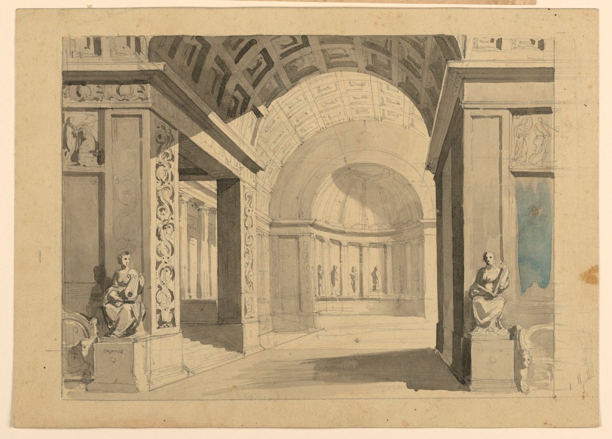 Scenografi, Palace interiör av Unknown artist
