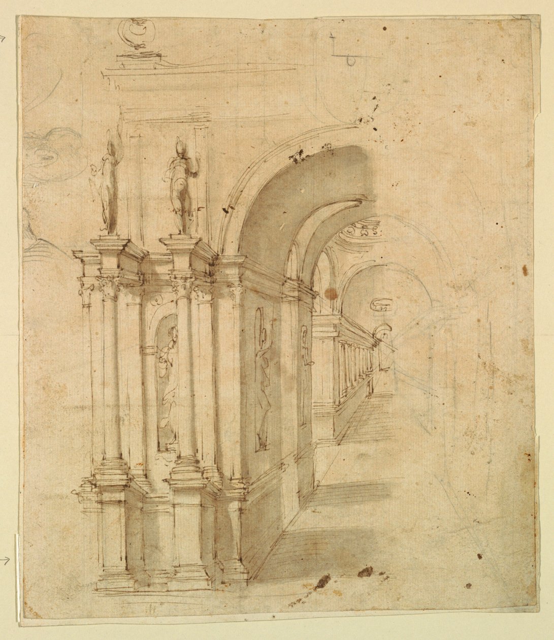 Scendesign: View Through Archway av Unknown artist