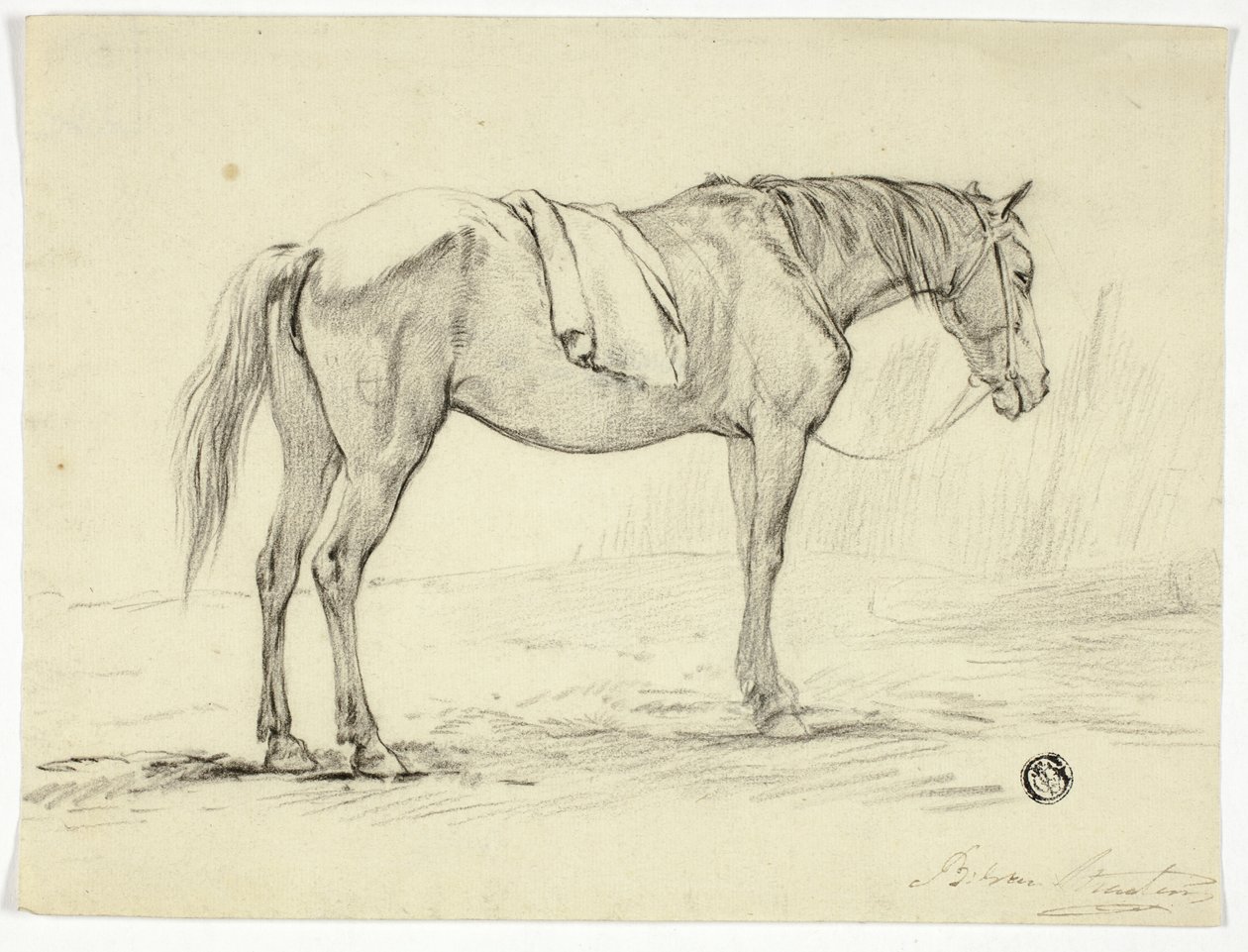 Stående Häst av Unknown artist