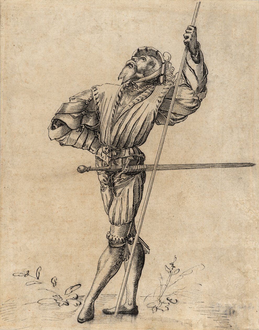 Stående Landsknecht av Unknown artist