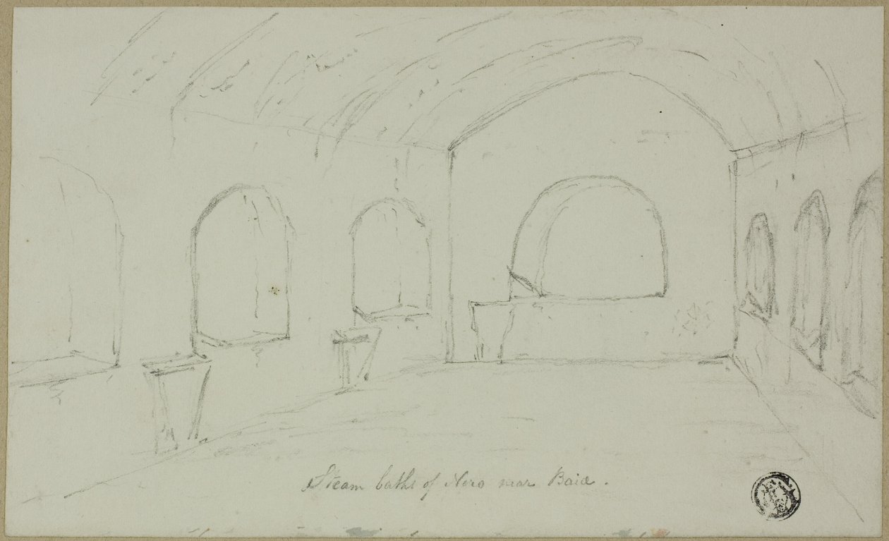 Neros ångbad nära Baiae av Unknown artist