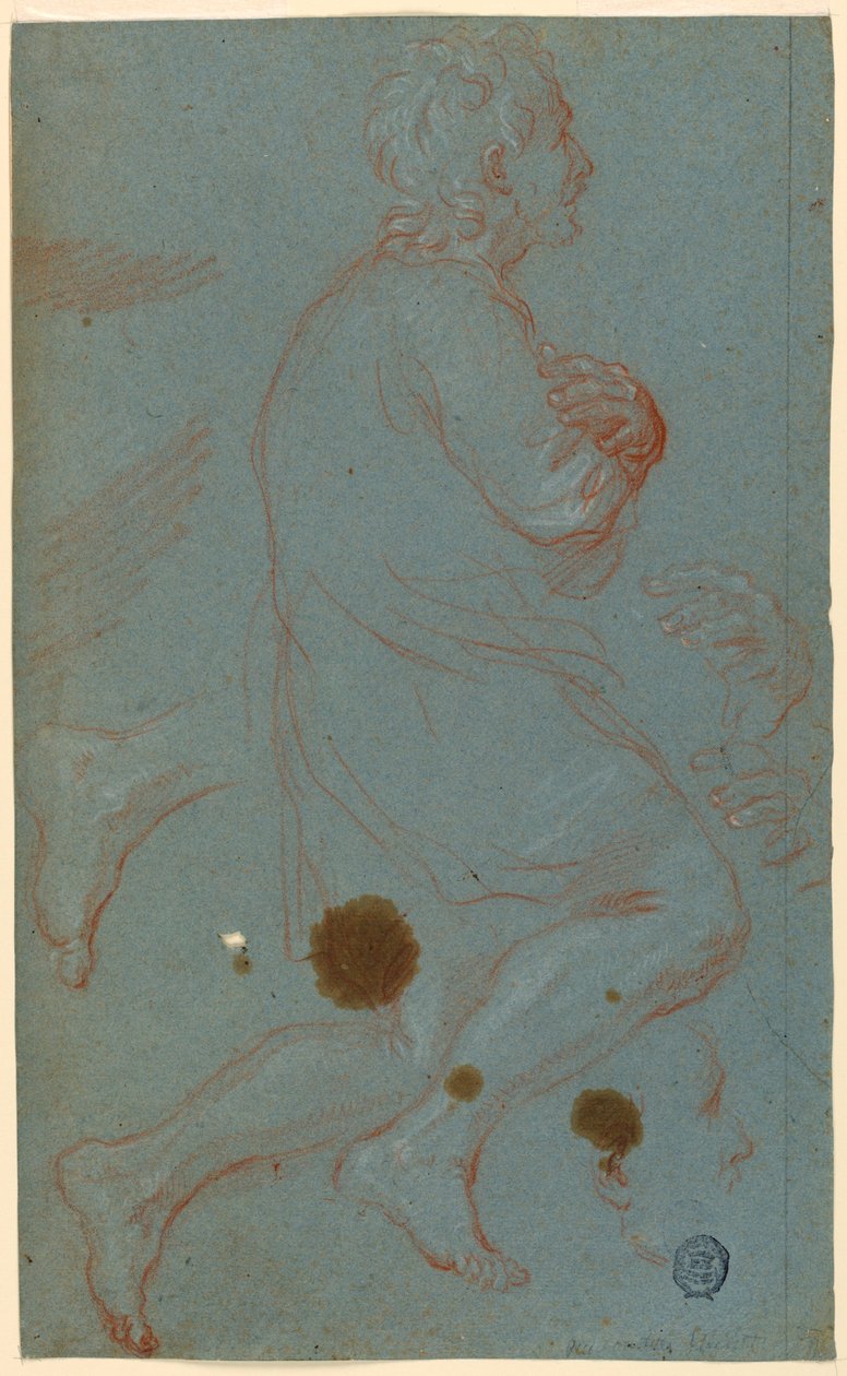 Studier förmodligen för en tillbedjan av herdarna av Unknown artist