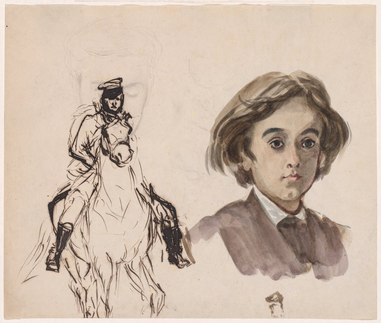 Studieblad av Unknown artist