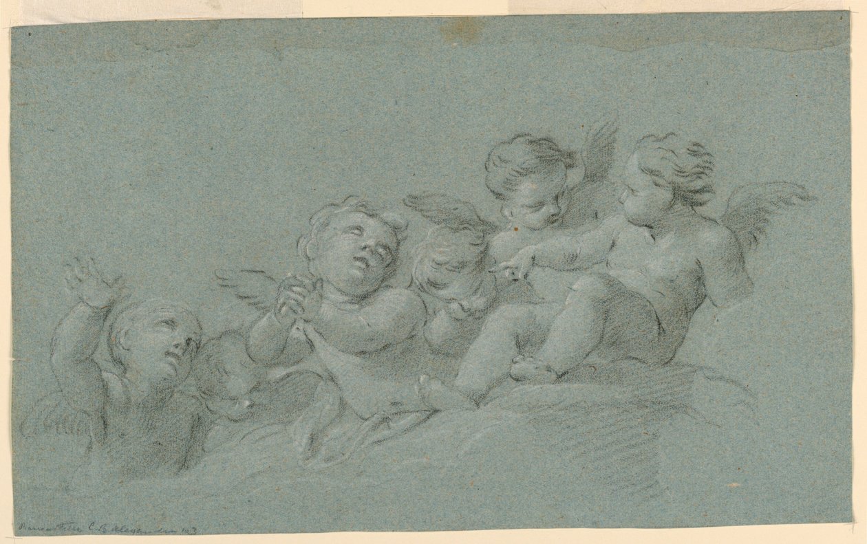 Studie av änglar av Unknown artist