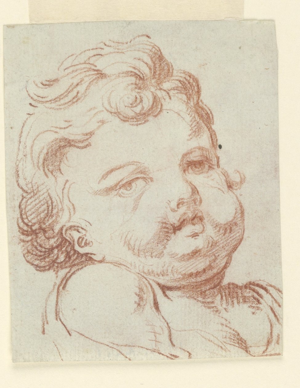 Studie av barnets huvud av Unknown artist