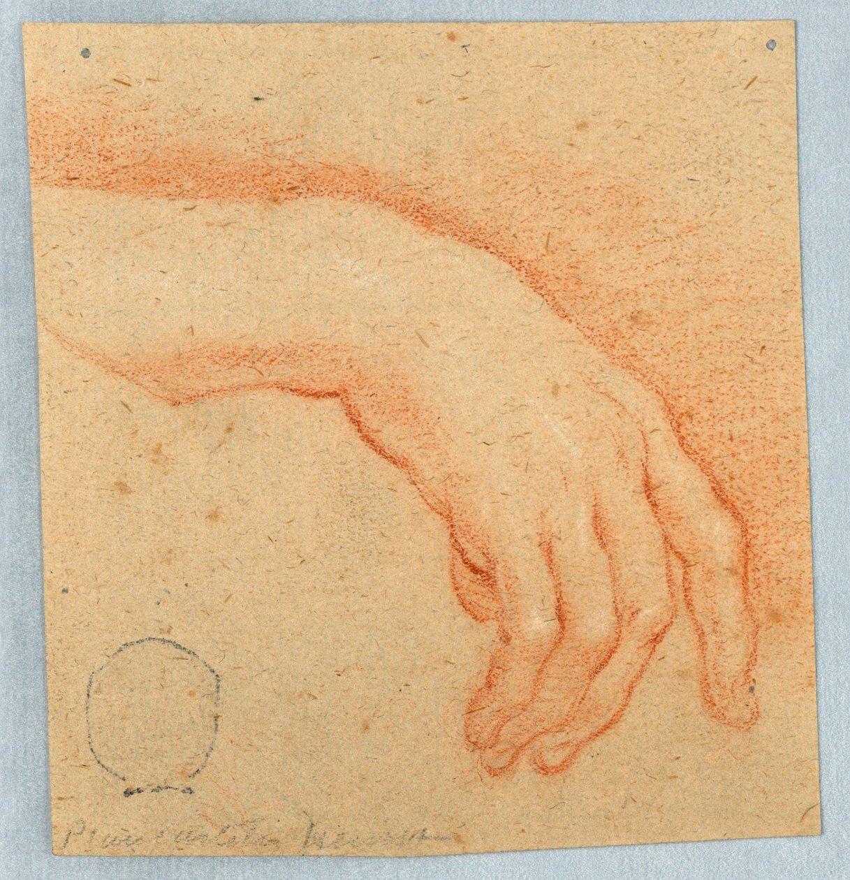 Studie av en högerhand av Unknown artist
