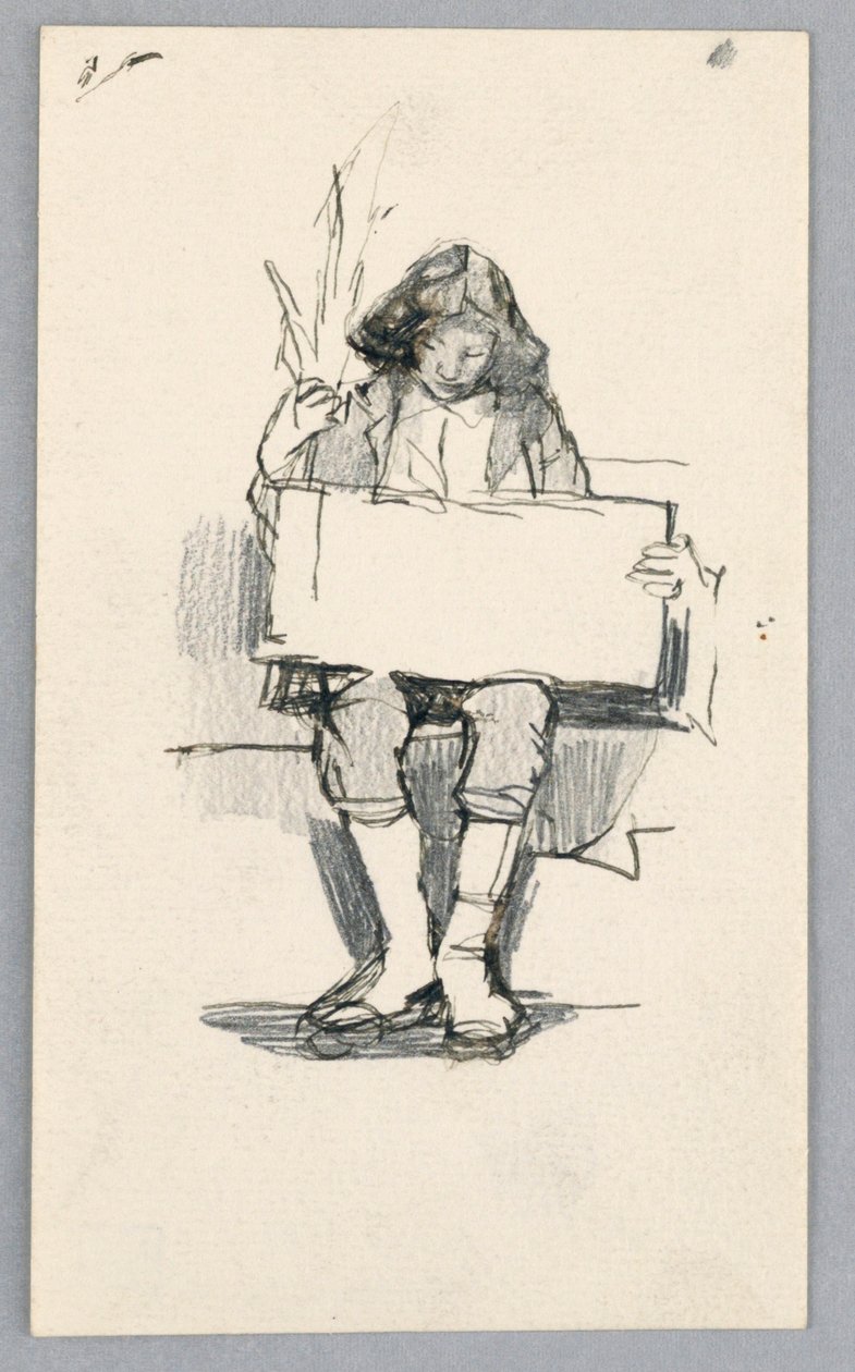 Studie av en ung pojke av Unknown artist