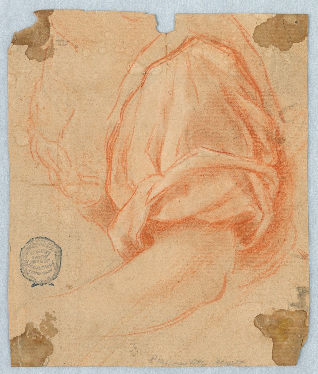 Studie av den övre delen av en mans vänstra arm av Unknown artist
