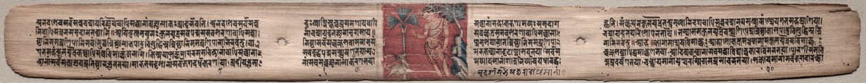 Sudhana och en antilop: Folio 73 (rakt), från en Gandavyuha-sutra (Skriften om den högsta arrayen) av Unknown artist