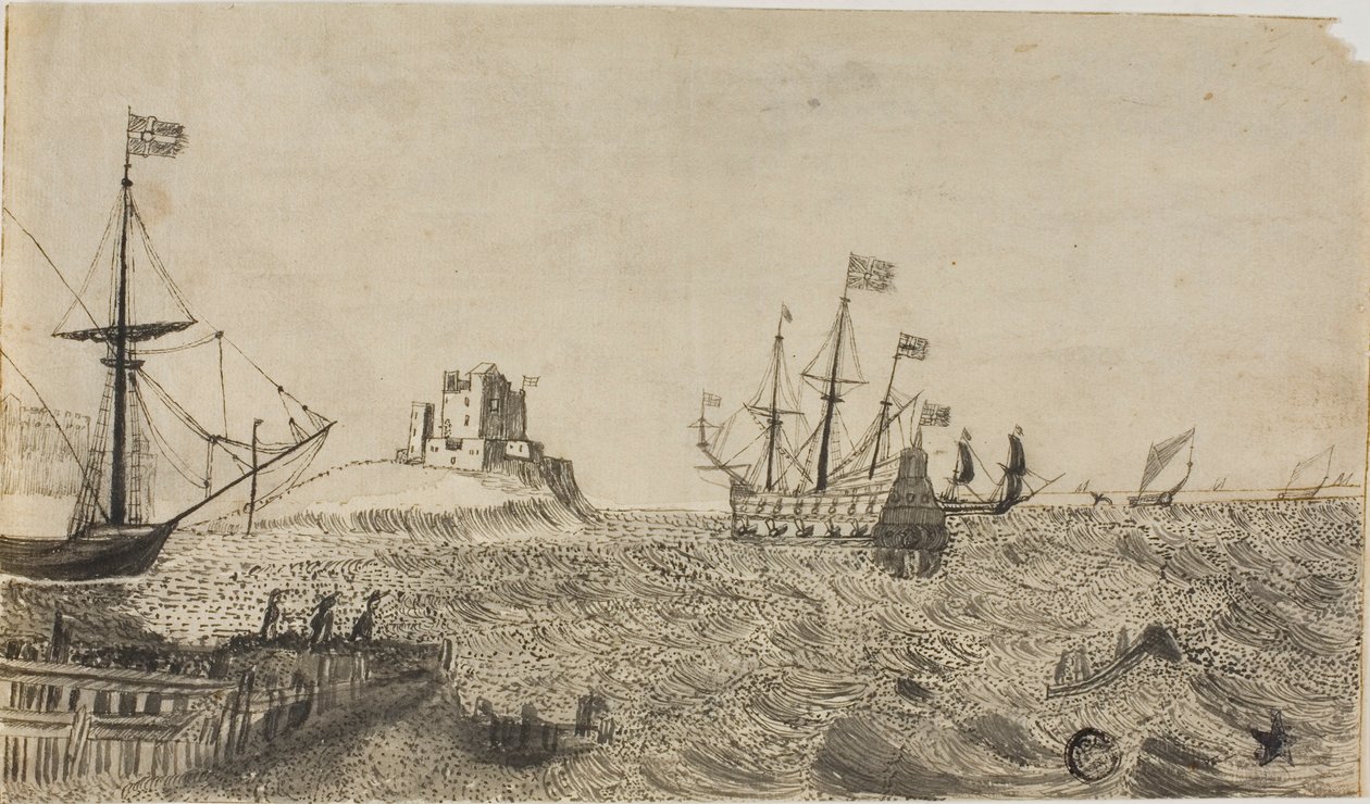 Svenska båtar utanför kusten av Unknown artist