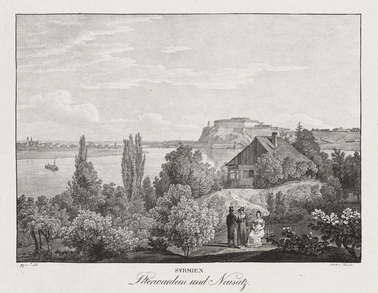 Syrmia, Peterwardein och Neusatz av Unknown artist