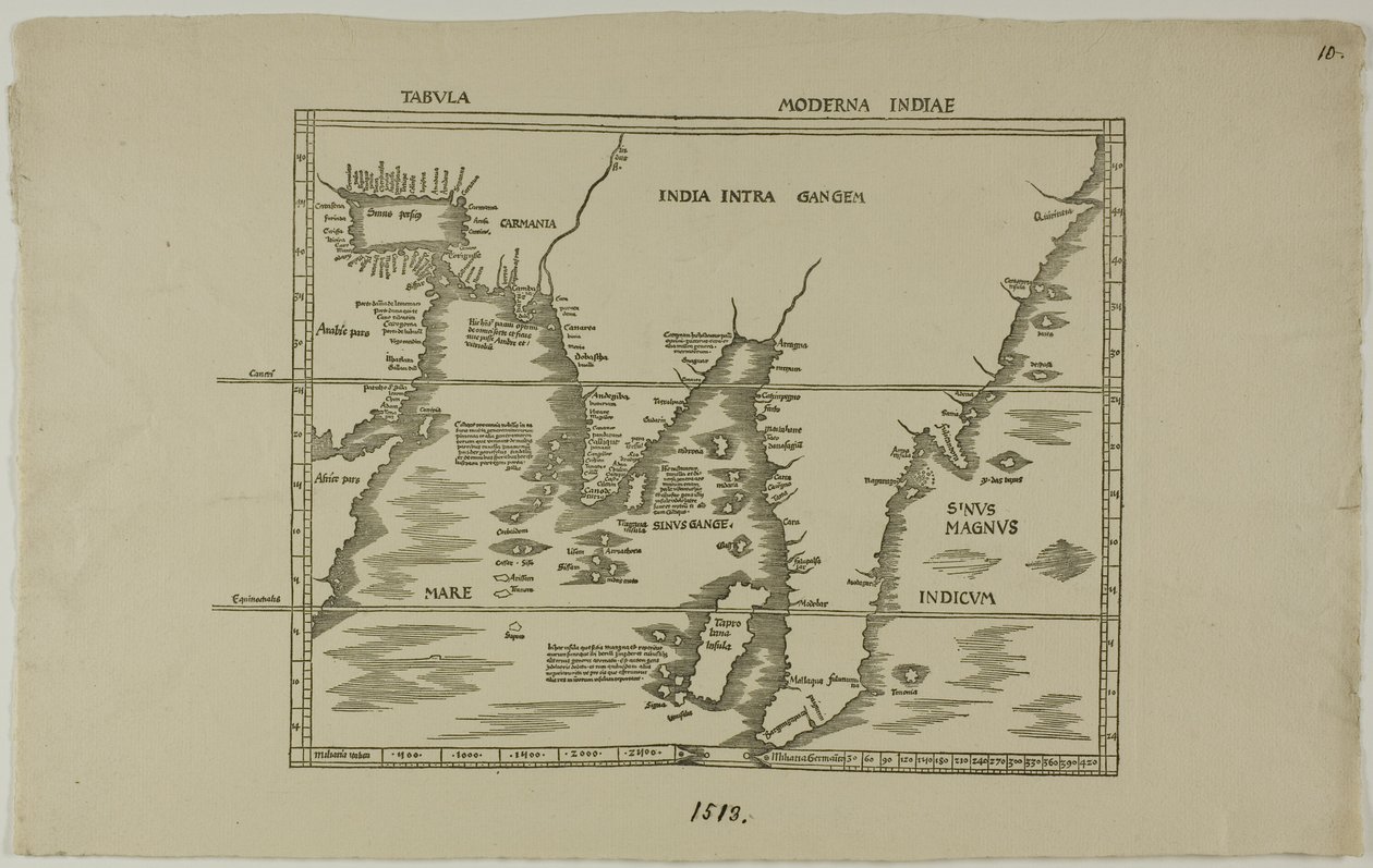 Tabula Moderna Indiae av Unknown artist