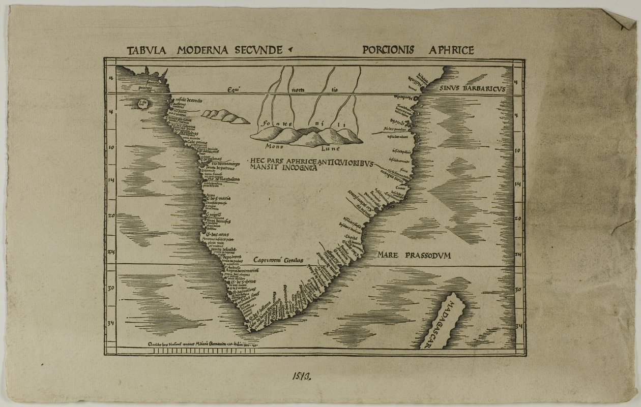 Tabula Moderna Secunde Porcionis Aphrice av Unknown artist