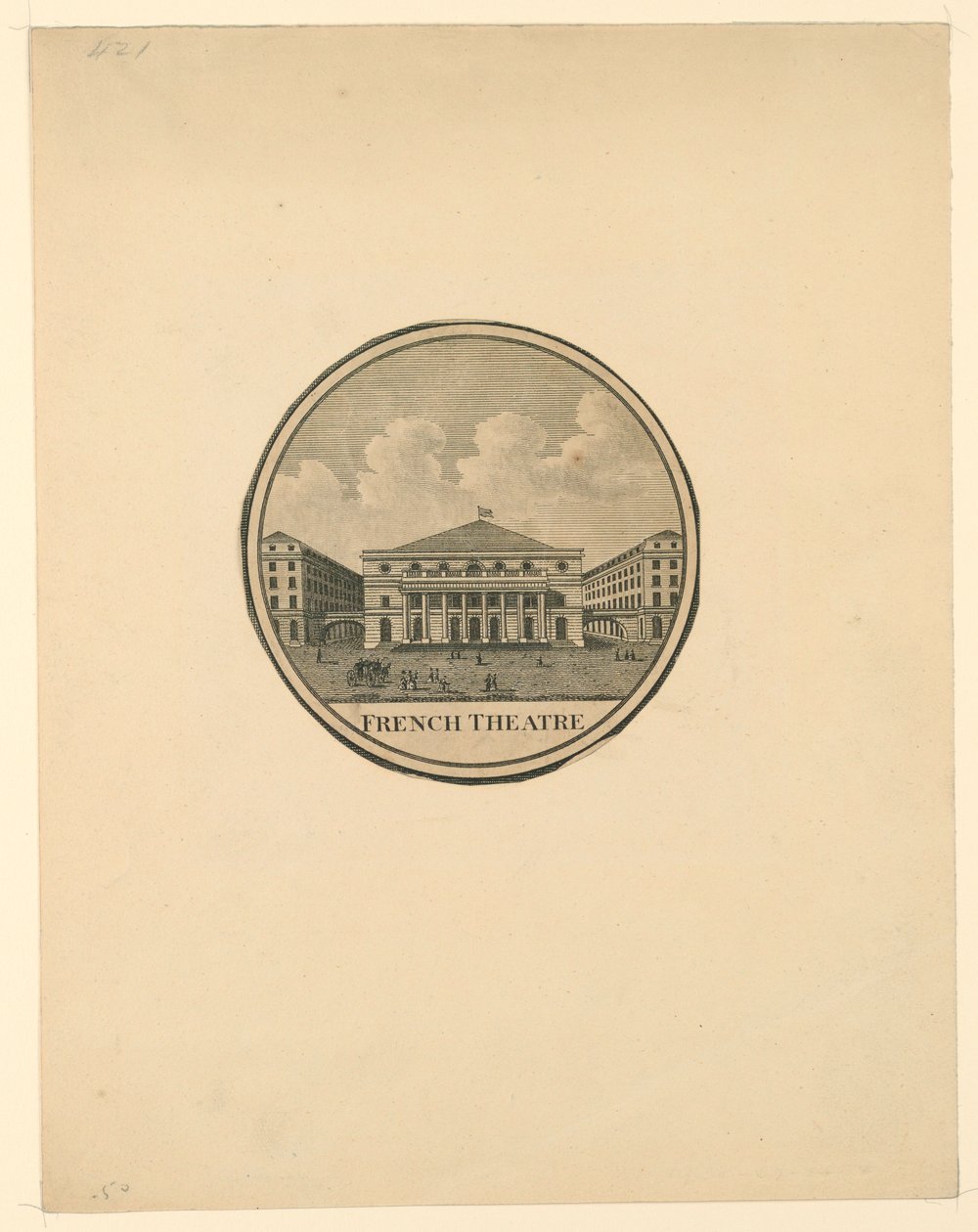 Franska teatern, Paris av Unknown artist