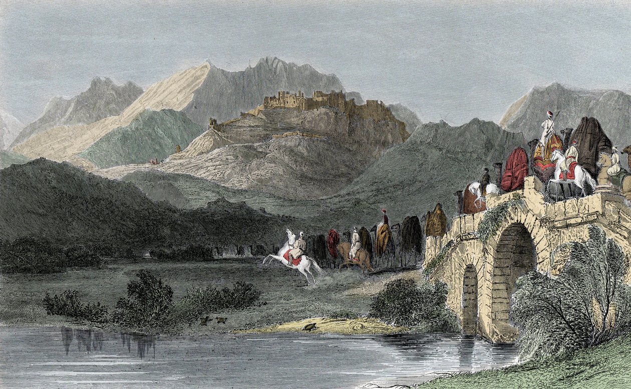 Akropolis i Pergamum - Mindre Asien, eller Anatolien av Unknown artist