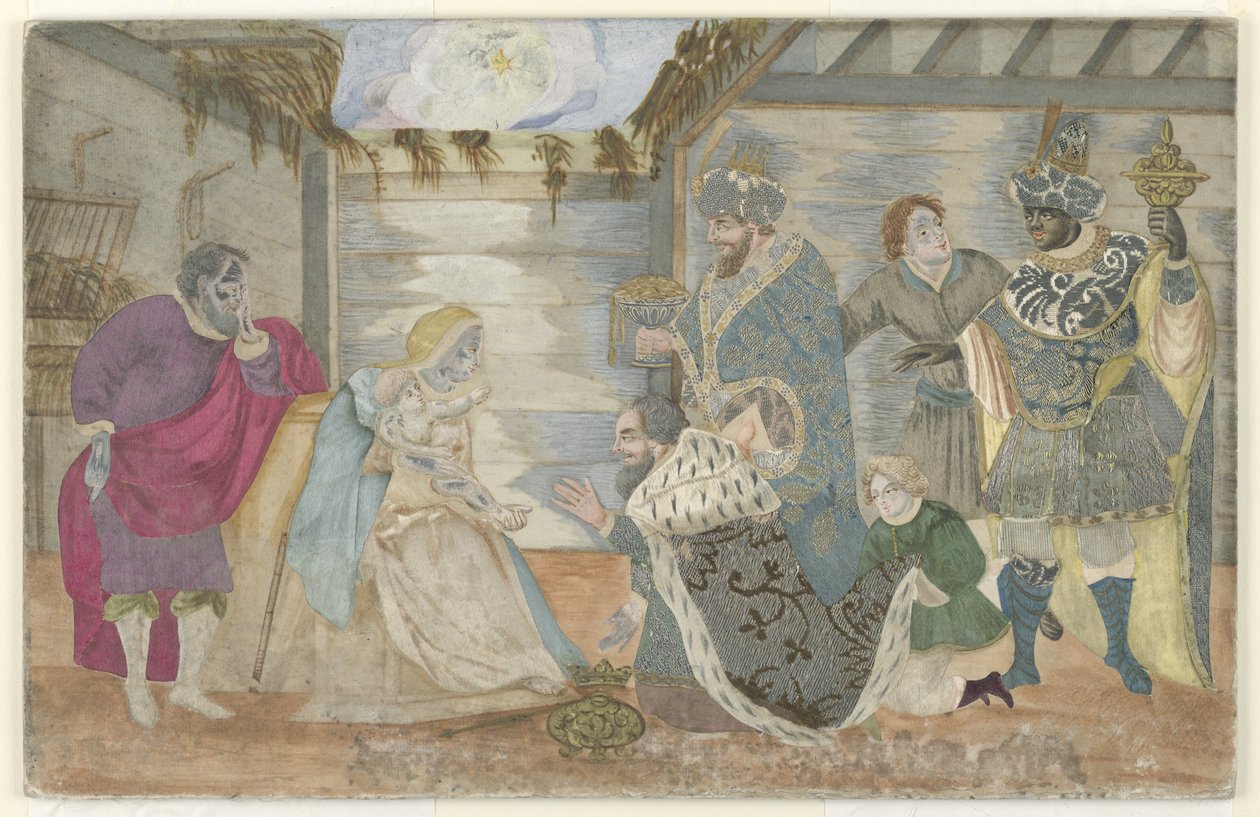 Tillbedjan av Magi av Unknown artist