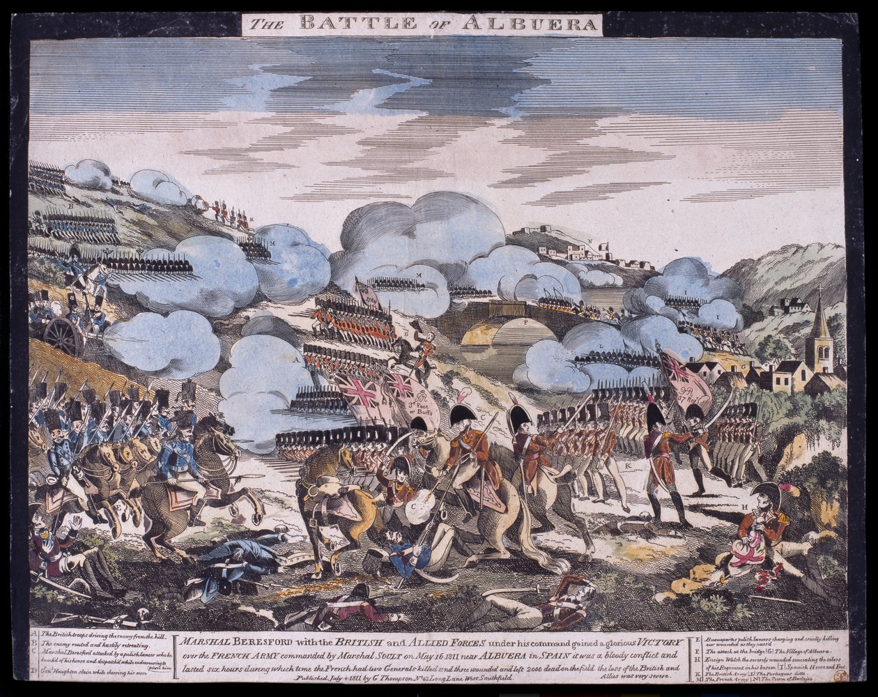 Slaget vid Albuera av Unknown artist