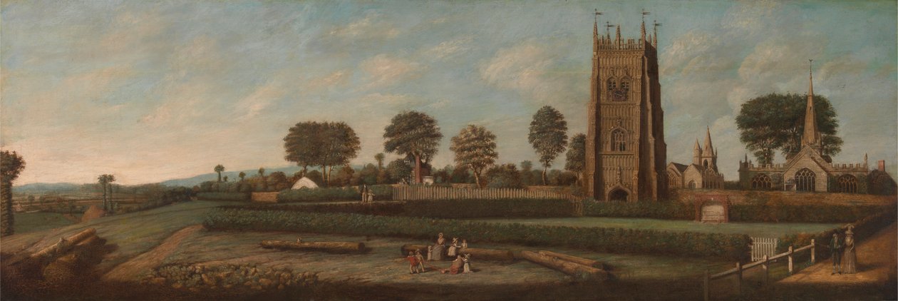 Klocktornet i Evesham av Unknown artist