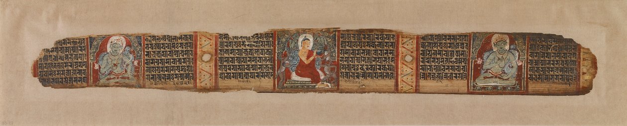 Buddha delar ut honung, från ett Prajnaparamita-manuskript av Unknown artist
