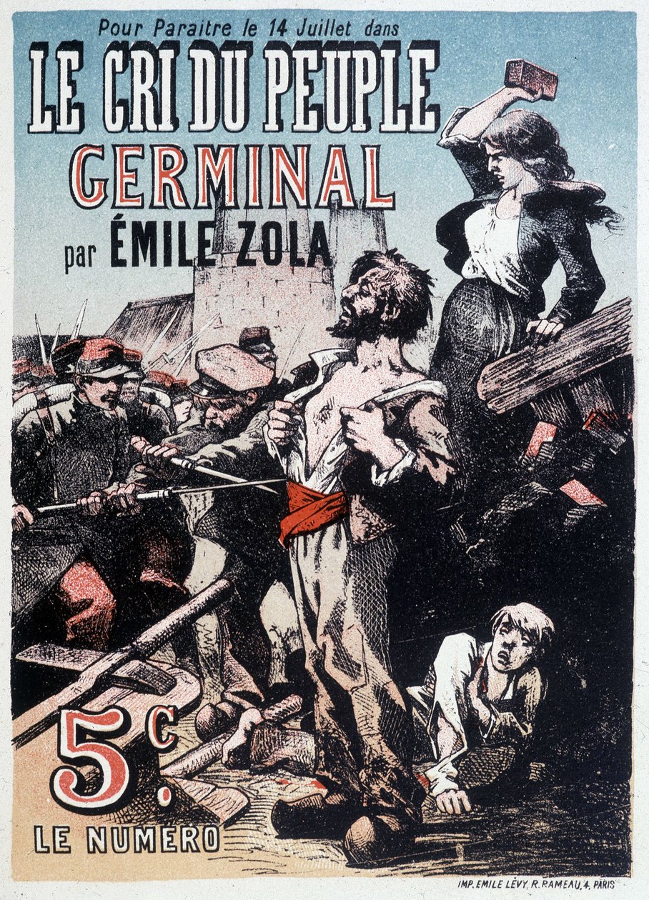 The Cree of the Germinal People av Emile Zola, cirka 1890 av Unknown artist