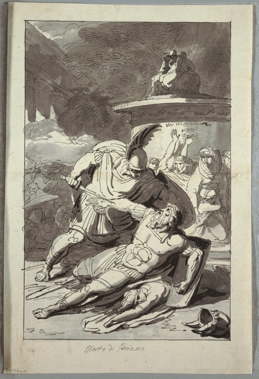 Priamus död av Unknown artist