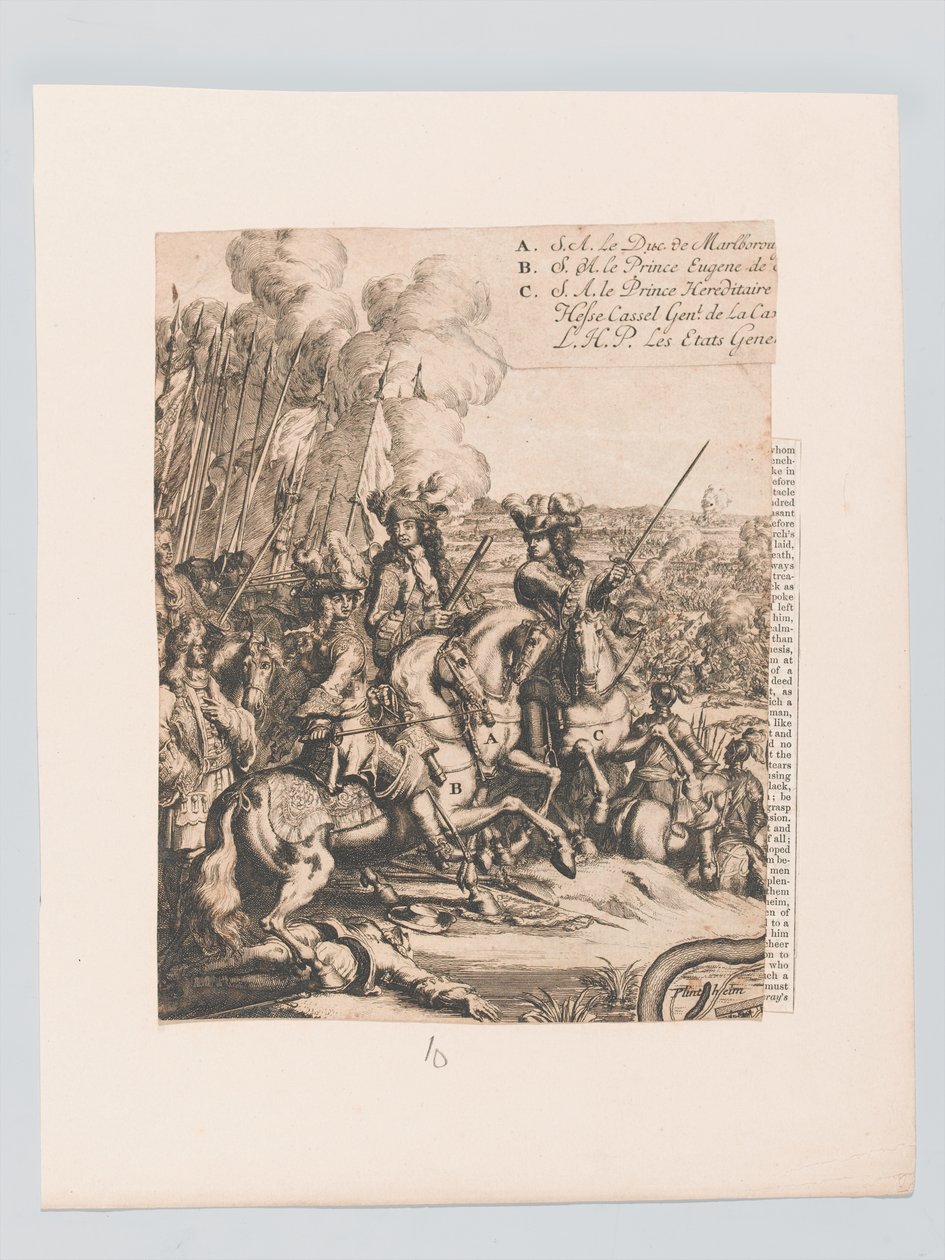 Hertigen av Marlborough med sina generaler av Unknown artist