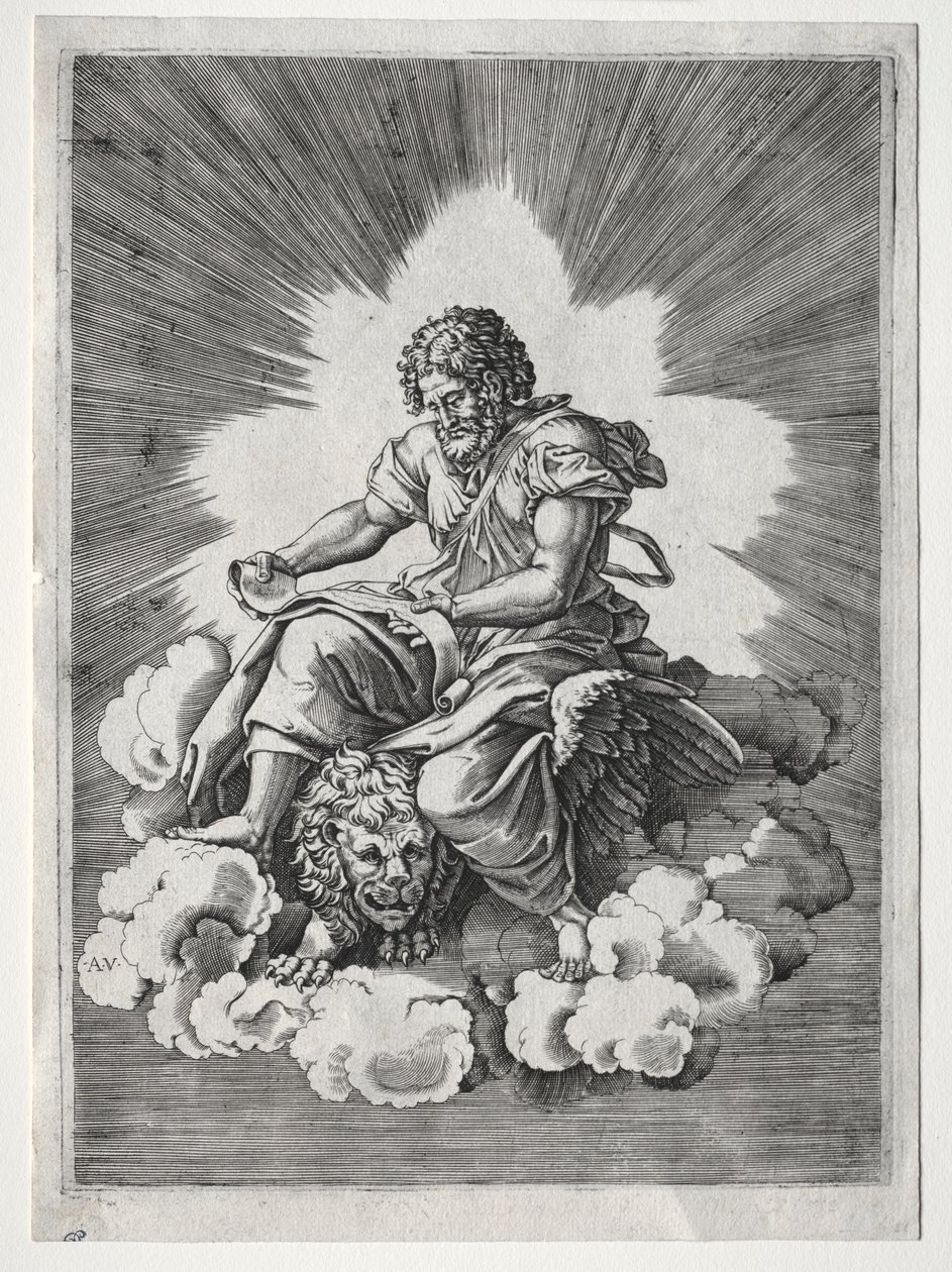 De fyra evangelisterna: Markus av Unknown artist