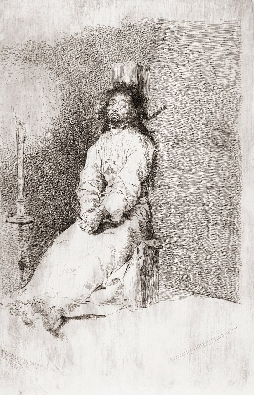 The Garrotted Man, ca 1780 (etsning) av Unknown artist
