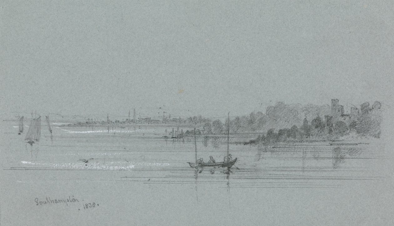 Hamnen i Southampton av Unknown artist