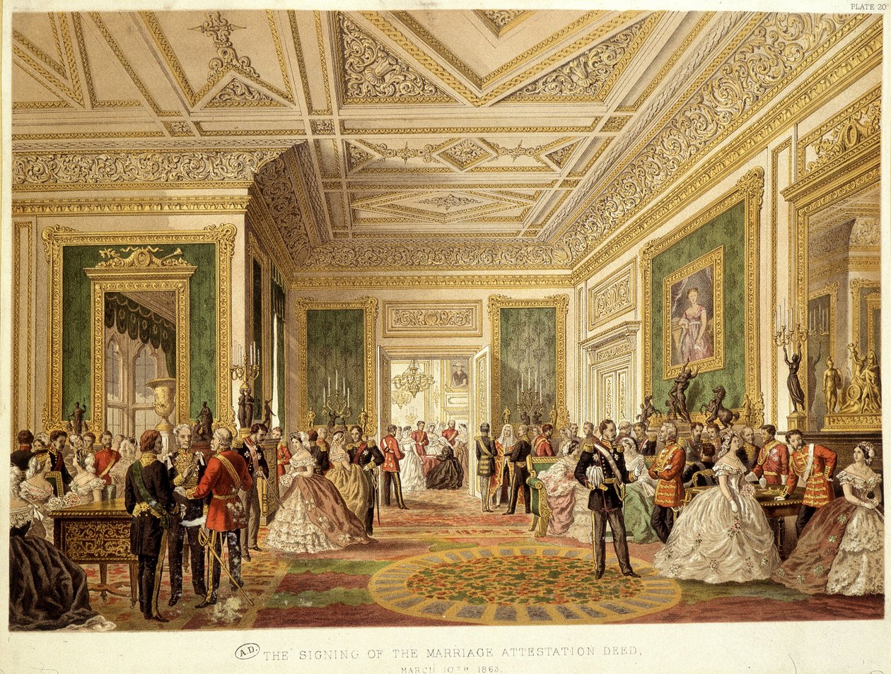 Prinsen av Wales Edward VIIs äktenskap av Unknown artist
