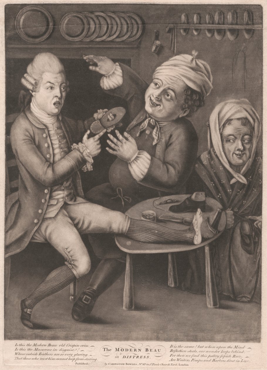 Den moderna Beau i nöd av Unknown artist