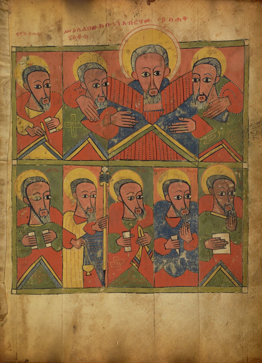 Profeterna med Abraham som omfamnar Isak och Jakob av Unknown artist