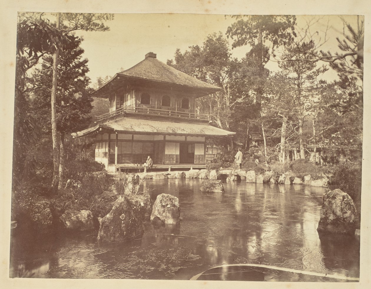 [Silverpaviljongen vid Jion-ji templet] av Unknown artist