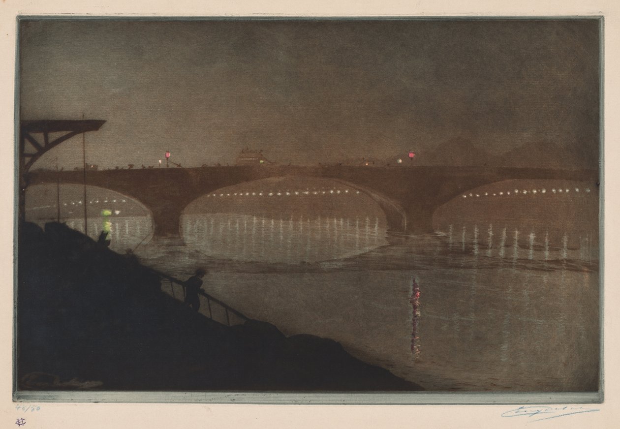 Solferinobron: nattlig effekt av Unknown artist