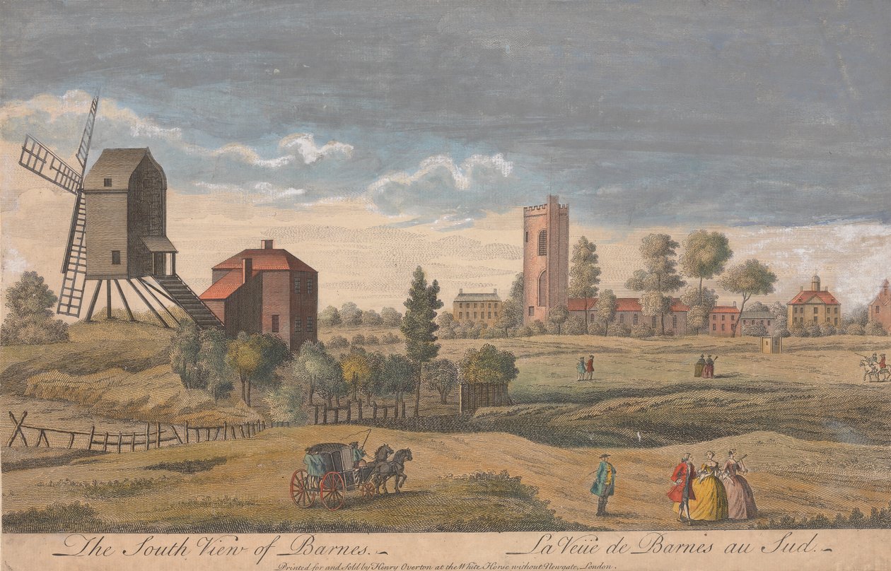 Södra utsikten över Barnes av Unknown artist
