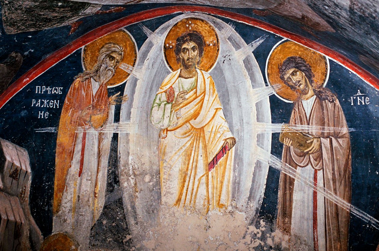 The Transfiguration of Jesus - Anonym - 1200-talet - Fresk - Boyana Church ©FineArtImages/Leemage av Unknown artist
