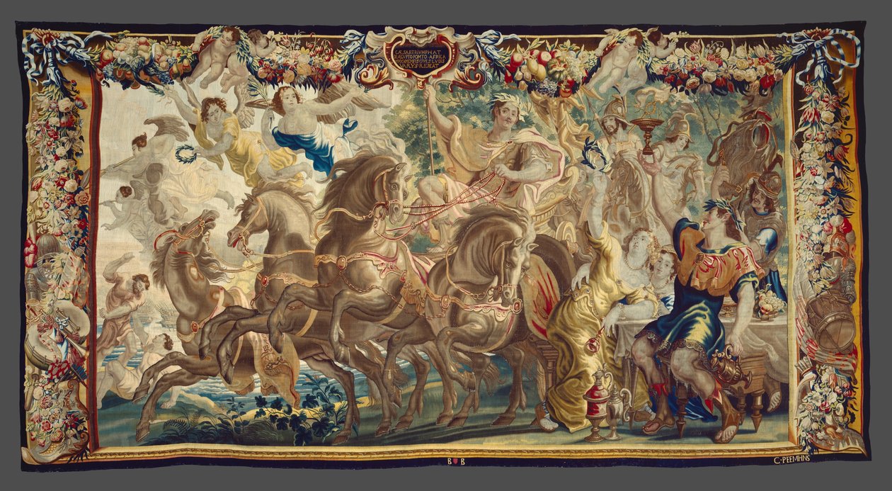 Caesars triumf från Berättelsen om Caesar och Cleopatra av Unknown artist