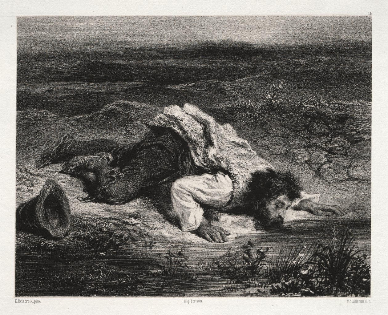 Den sårade briganden av Unknown artist
