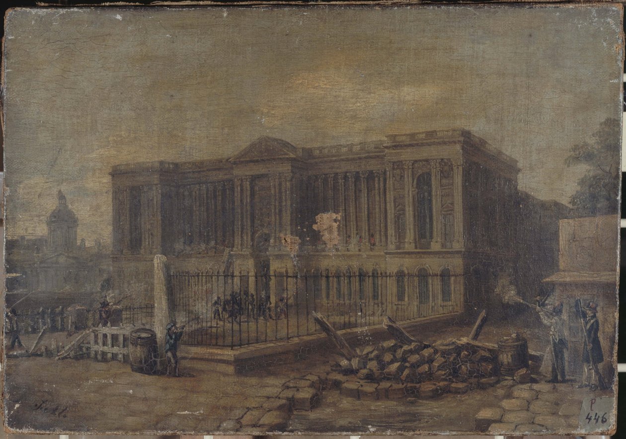 Attentatet mot Louvren den 29 juli av Unknown artist