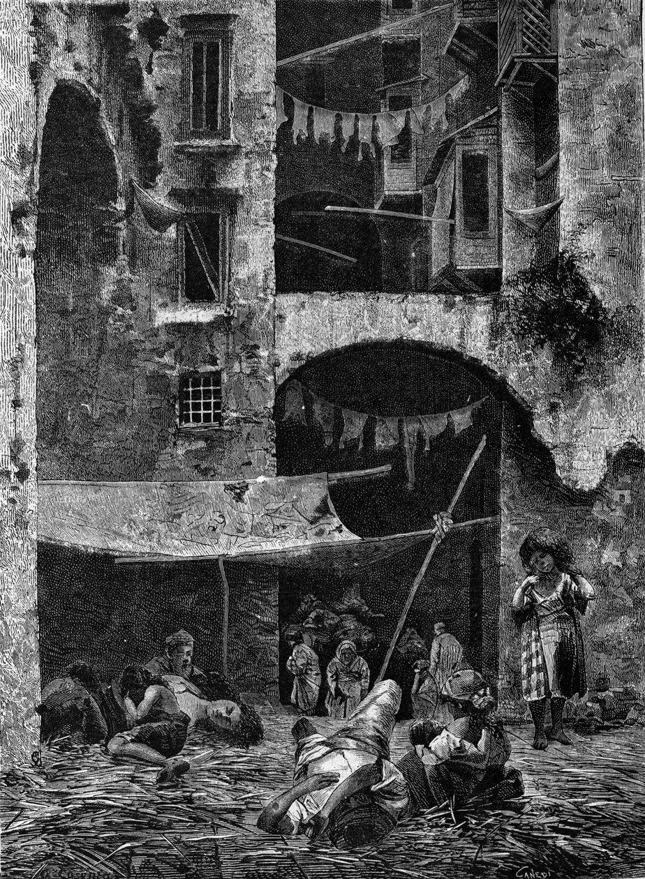 Koleraepidemin i Neapel 1836. av Unknown artist