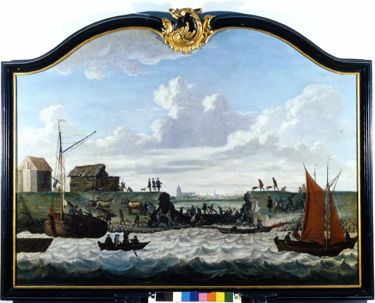 Mor till Zierikzee. Anonym målning från 1700-talet. Zierikzee Wastenday Siloten, Duiveland av Unknown artist