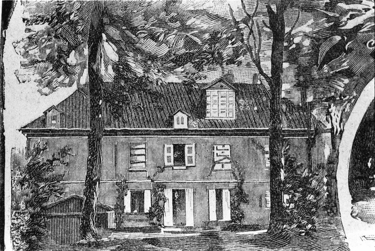 George Sands hus (Aurore Dupin, Baronne Dudevant) (1804-1876) i Nohant-Vic (Nohant Vic) (36). av Unknown artist